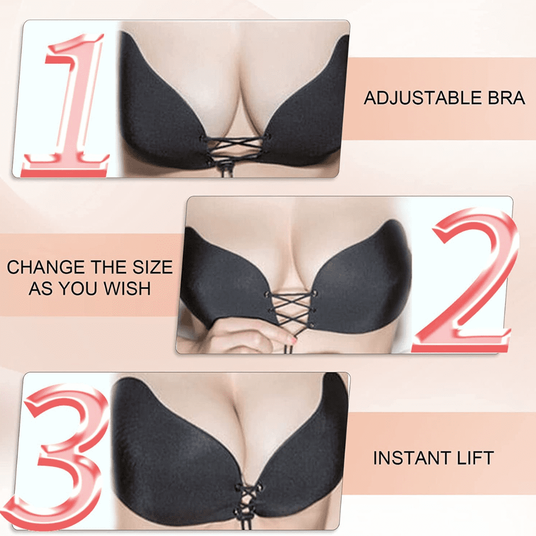 Push Up Bras for Women Butterfly Comfortable Deep Cup Front